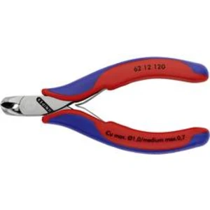 Šikmé štípací kleště pro elektroniku a jemnou mechaniku Knipex 62 12 120, bez fazety , 120 mm