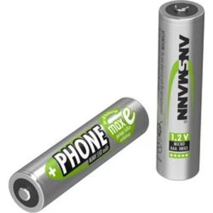 Akumulátor AAA Ni-MH Ansmann DECT maxE HR03, 550 mAh, 1.2 V, 2 ks