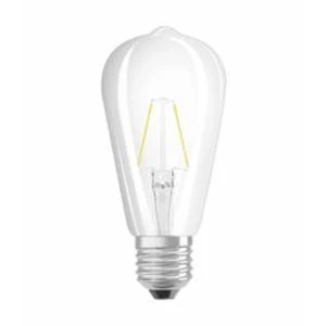 LED žárovka OSRAM 4052899962576 230 V, E27, 2 W = 25 W, teplá bílá, A++ (A++ - E), tvar pístu, vlákno, 1 ks