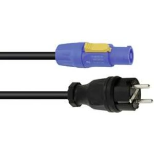 Napájecí kabel PSSO H07RN-F 30235034 [1x zástrčka s ochranným kontaktem - 1x zástrčka PowerCon], 5.00 m, černá