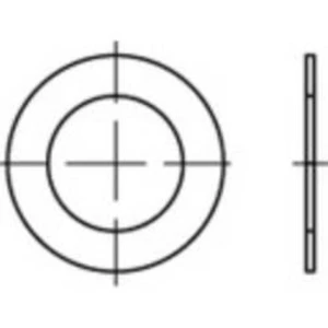 Lícované podložky TOOLCRAFT, DIN 988, vnější Ø: 85 mm, vnitřní Ø: 65 mm, ocel, 50 ks