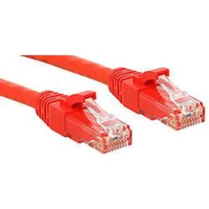 Síťový kabel RJ45 LINDY 45452, CAT 6, U/UTP, 1.00 m, červená