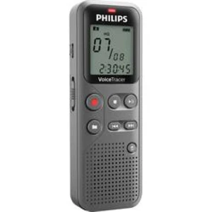 Digitální diktafon Philips DVT1110 Maximální čas nahrávání 23 h antracitová