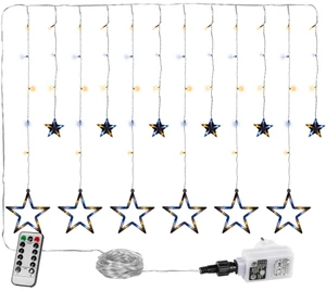 VOLTRONIC Vánoční LED závěs 12 hvězdiček