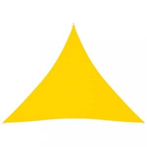 Plachta proti slunci oxfordská látka trojúhelník 3,6 x 3,6 x 3,6 m Dekorhome Žlutá