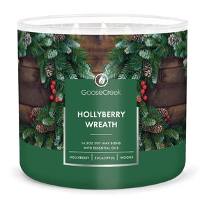 Vonná sviečka Goose Creek Hollyberry Wreath, 35 h horenia