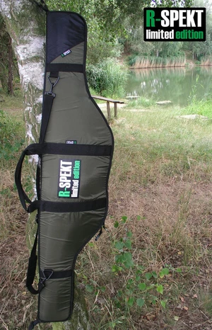 R-spekt single polstrované khaki pouzdro na prut-150 cm 9 ft