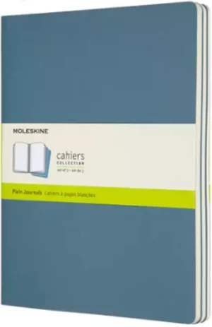 Moleskine Sešity 3 ks modré XL, čisté