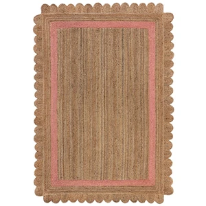 Kusový koberec Grace Jute Natural/Pink-160x230