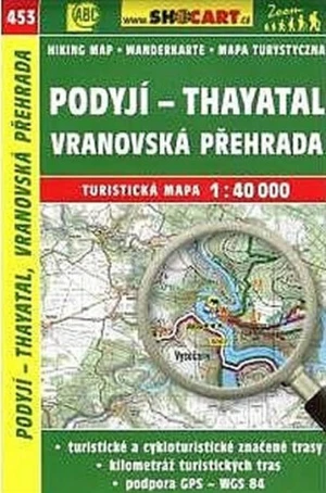 Podyjí - Thayatal, Vranovská přehrada 1:40 000