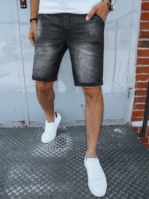 Men's Denim Shorts Black Dstreet