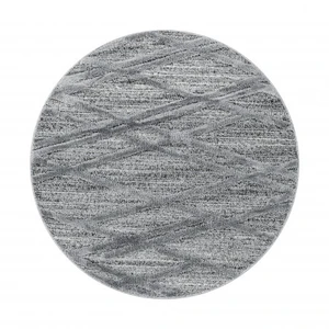 Kusový koberec Pisa 4706 Grey kruh-80x80 (průměr) kruh