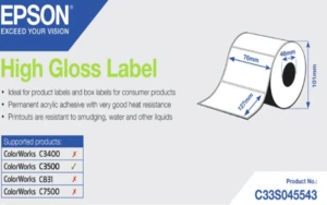 Epson C33S045543 label roll, normal paper, 76x127mm