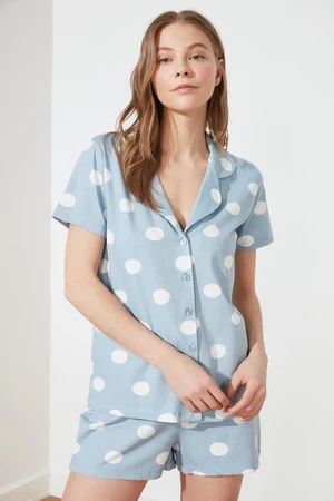 Női pizsama szett Trendyol Polka-dot detailed