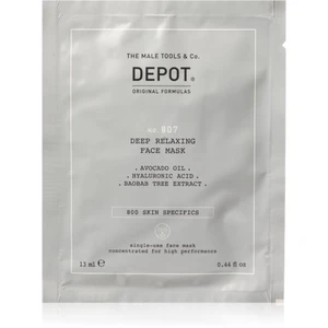 Depot No. 807 Deep Relaxing Face Mask upokojujúca a hydratačná maska pre mužov 12x13 ml