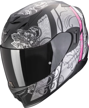 Scorpion EXO 520 EVO AIR FASTA Matt Black/Silver/Pink XXS Casque