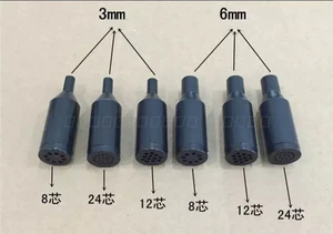 50pcs FTTH furcation tube 1*8 1*12 1*24 for round bundle cable 3.0mm 6.0mm branching device plastic black 8 12 24 cores ELINK