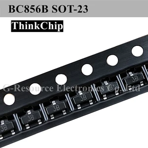 (100pcs) BC856B BC856 SOT-23 SMD Triode PNP Signal Transistor (Marking 3B)