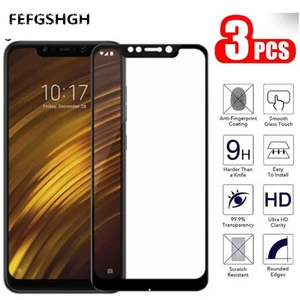 For Xiaomi Pocophone F1 Tempered Glass Full Cover Screen Protector Film Guard Xiaomi Pocophone F1 Phone Glass Protective film