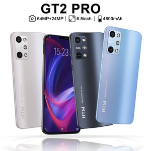 Global Version HTM GT2 Pro Smartphone Android 6.8inch Full Screen Mobile Phones Wism Camera Telephone 4800mAh Battery Cellphones