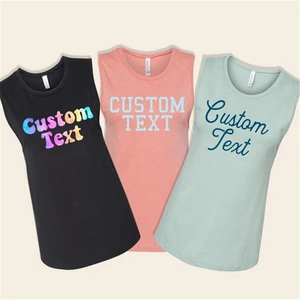 Custom Muscle Tank Tops for Women Bachelorette Party Tanks Brithday Party Tanks Super Soft Tank Leisure Entertainment Women