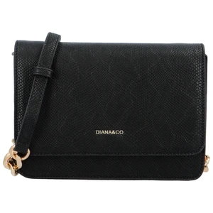 Dámska crossbody kabelka čierna - DIANA & CO Berefy Snake