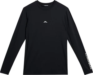 J.Lindeberg Thor Long Sleeve Black 2XL Îmbrăcăminte Termică