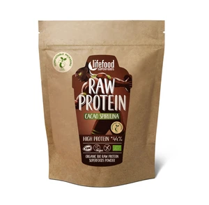 LifeFood Protein kakaový se spirulinou BIO RAW 450 g