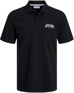 Jack&Jones Pánské polo triko JJEJOSH Standard Fit 12247387 Black M