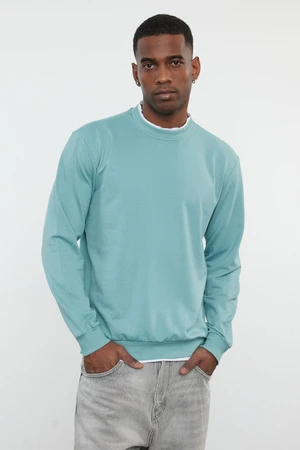 Trendyol Mint Men's Regular/Normal Cut Sweatshirt