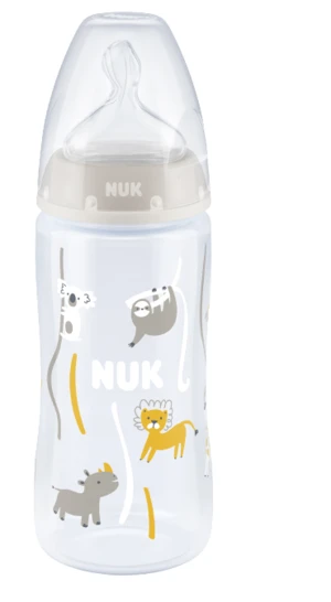 NUK FC+ láhev s kontrolou kvality béžová 300 ml