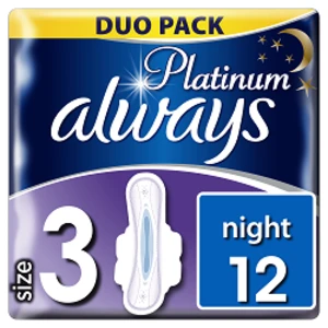 ALWAYS vložky Ultra Platinum Night Duo 12 ks