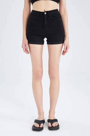 DEFACTO Regular Waist Folded Jean Shorts