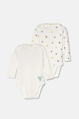 Bavlněné kojenecké body United Colors of Benetton 2-pack 3GI70B00R