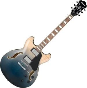 Ibanez AS73FM-TIF Transparent Indigo Fade Guitare semi-acoustique