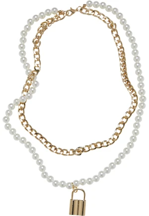 Pearl Layring Necklace - Gold Color