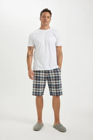 DEFACTO Regular Fit Short Sleeve Pajama Set with Shorts