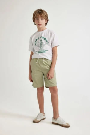 DEFACTO Boy's Gabardine Basic Shorts