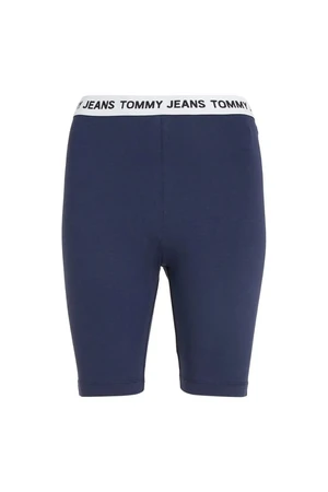 Tommy Jeans Krátke nohavice - TJW LOGO WAISTBAND CYCLE SHORT modré