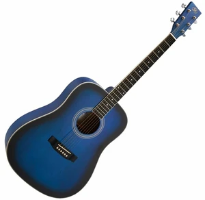 SX SD104KBUS Blue Sunburst Akustická gitara