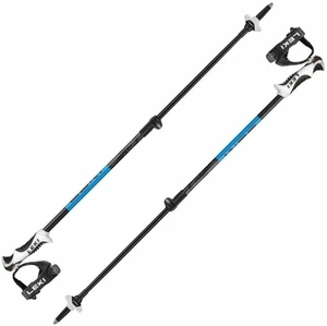 Leki Drifter Vario S Black/Cyan/Dark Anthracite 90 - 120 cm Lyžařské hole