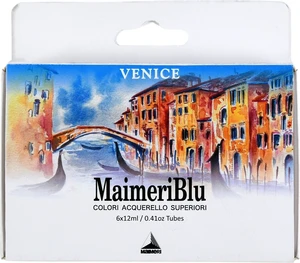 Maimeri Blu Set di colori ad acquerello Venezia 6 x 12 ml 6 pezzi