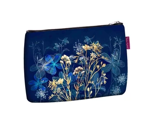 Bertoni Unisex's Cosmetic Bag Solo Midnight Navy Blue