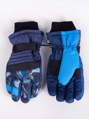 Yoclub Kids's Children's Winter Ski Gloves REN-0273C-A150 Navy Blue