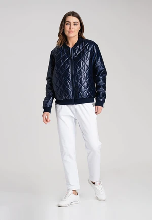 Look Made With Love Woman's Jacket Sana 1611 Navy Blue