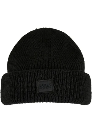 Knitted wool hat black