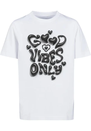 Children's T-shirt Good Vibes Only Heart white