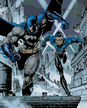 Zuty Malowanie po numerach Batman i Nightwing