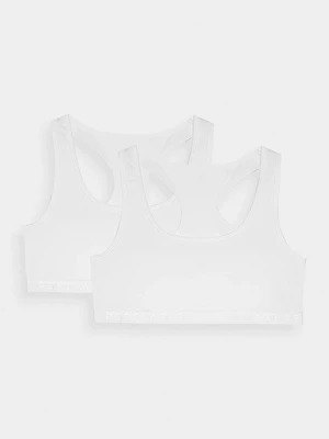 Women's Cotton Bra for Everyday Wear 4F (2 Pack) - White