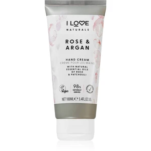 I love... Naturals Rose & Argan hydratačný krém na ruky s vôňou ruží 100 ml